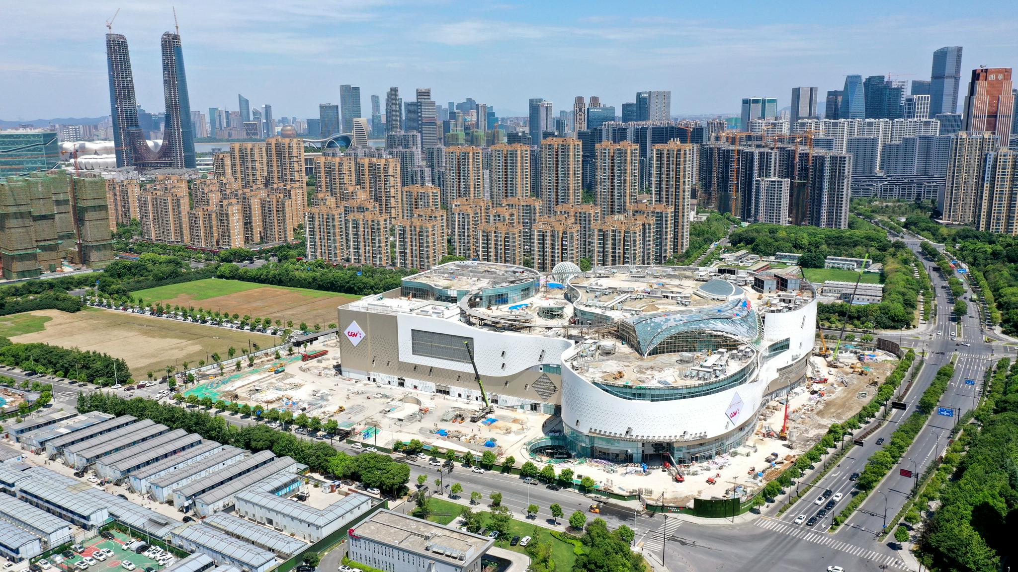 杭州:钱江世纪城首座商贸综合体即将亮相|杭州市_新浪新闻