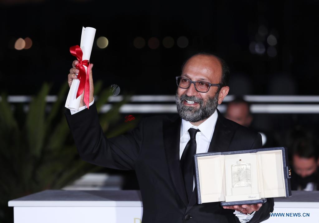 Director Asghar Farhadi, co-winner of the Grand Prix award for the film 