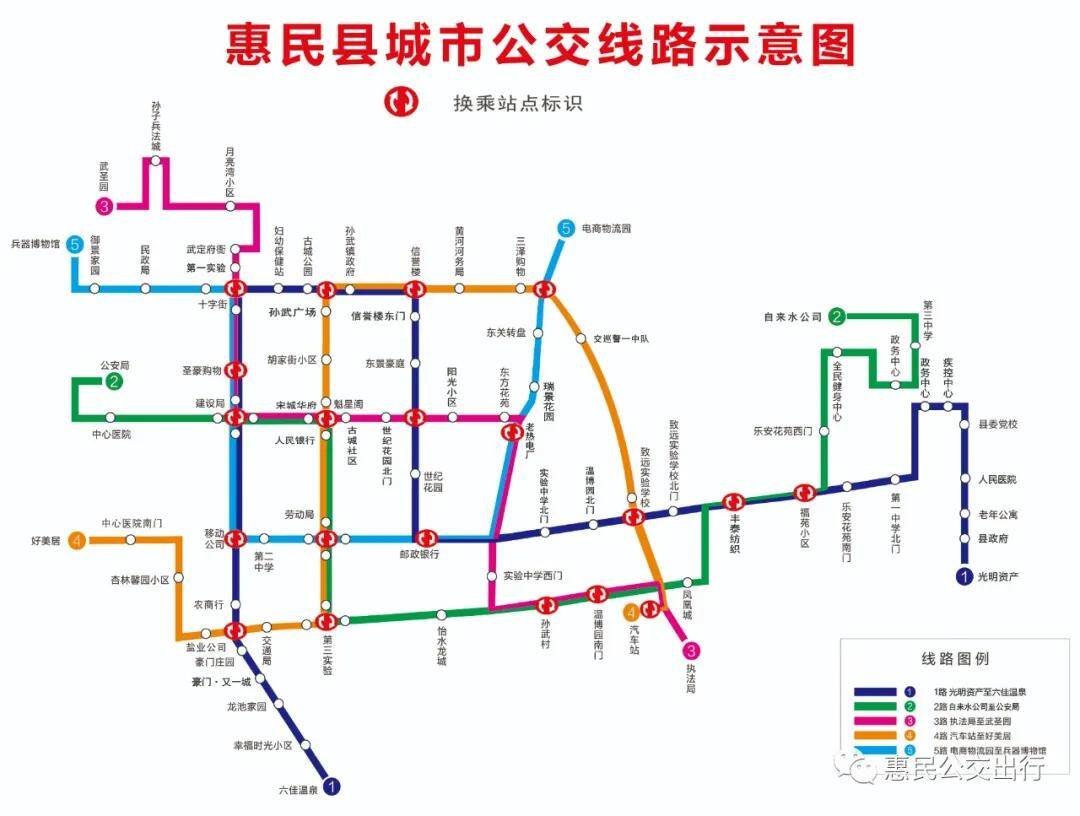 7月19日起滨州惠民城市公交1路线路调整