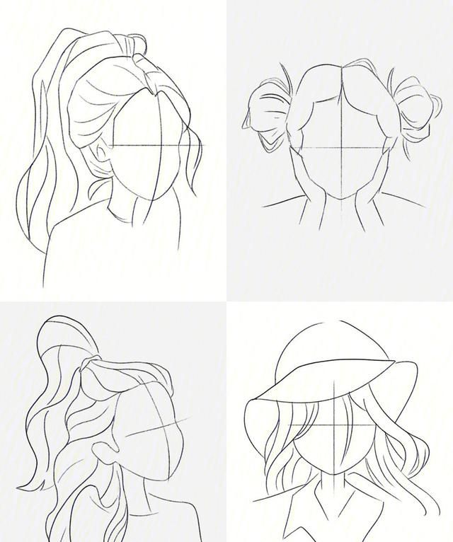 干货i自学插画临摹12种头发有什么用