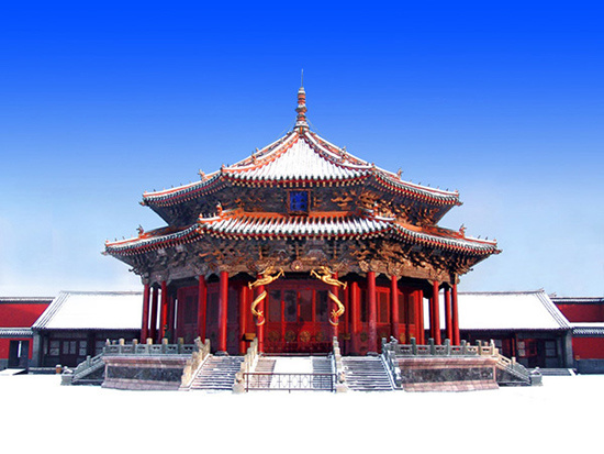 沈阳故宫是世界文化遗产保护单位,也是中国目前仅存的最完整的两大