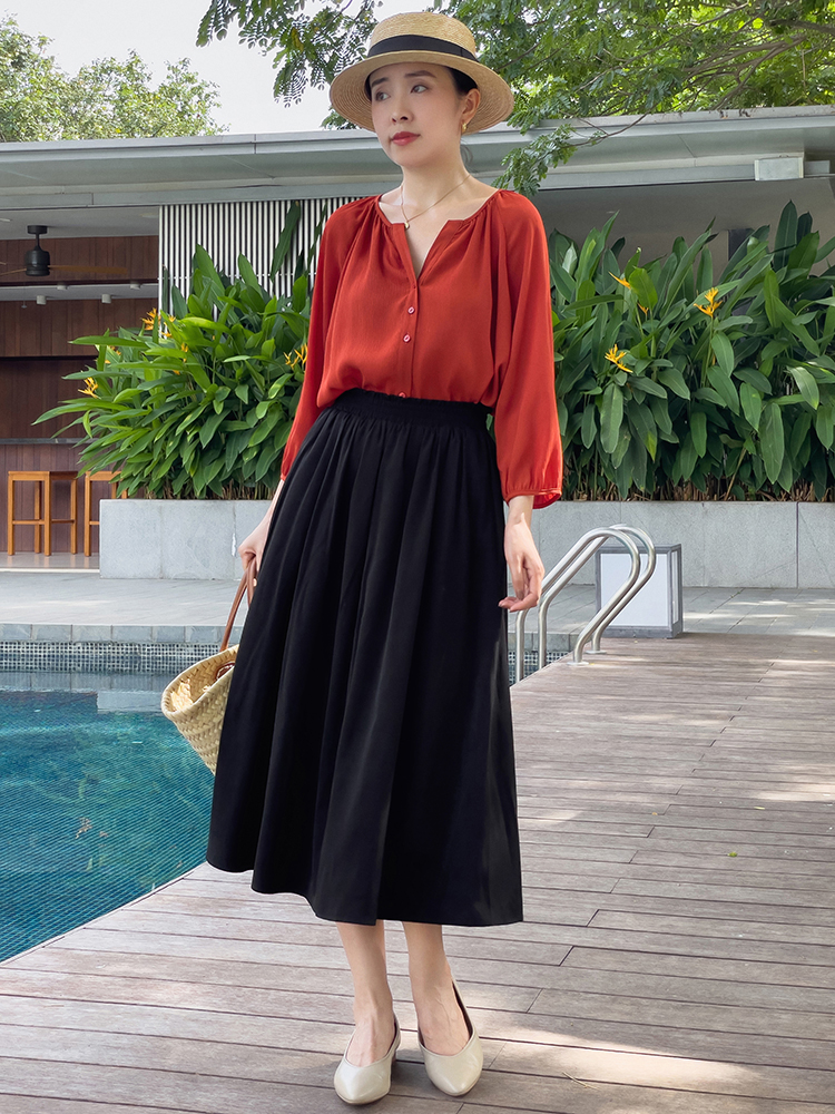 夏季怎么穿搭,衬衫搭配半身裙优雅大气,女神范十足 夏季怎么穿搭,衬衫搭配半身裙优雅大气,女神范十足
