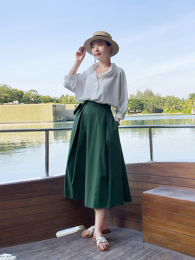夏季怎么穿搭,衬衫搭配半身裙优雅大气,女神范十足 夏季怎么穿搭,衬衫搭配半身裙优雅大气,女神范十足