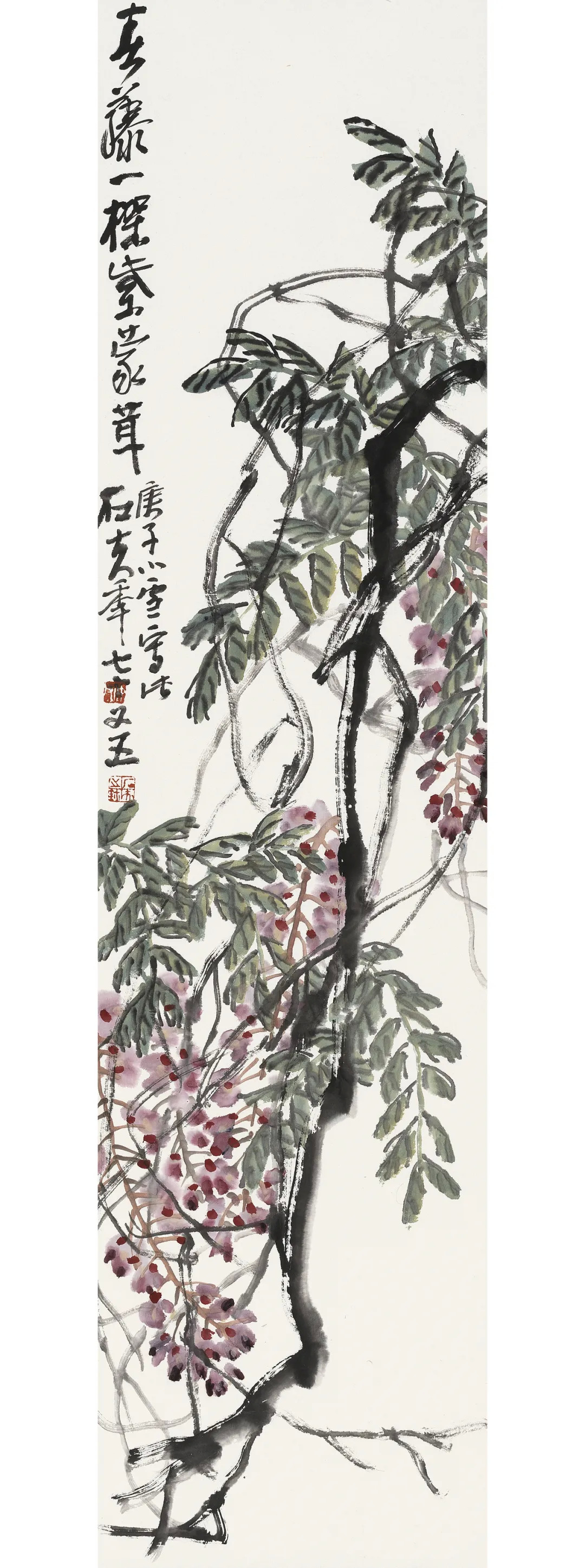 《春藤》138x35cm 参展学生简介及作品欣赏