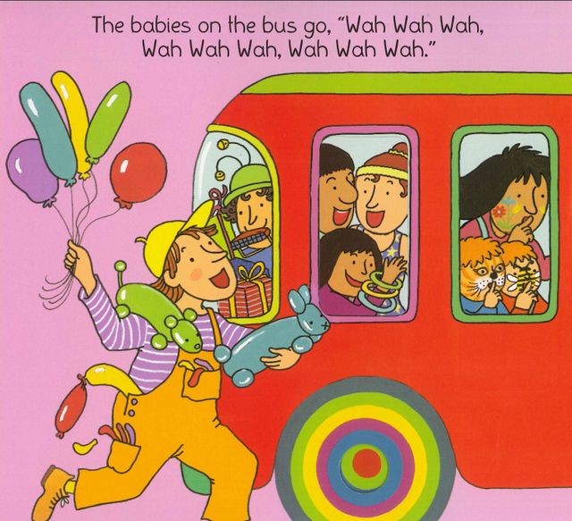 wheelsonthebus简谱,thewheelsbus简谱 英语绘本故事巴士上的轮子thewheelsonthebus