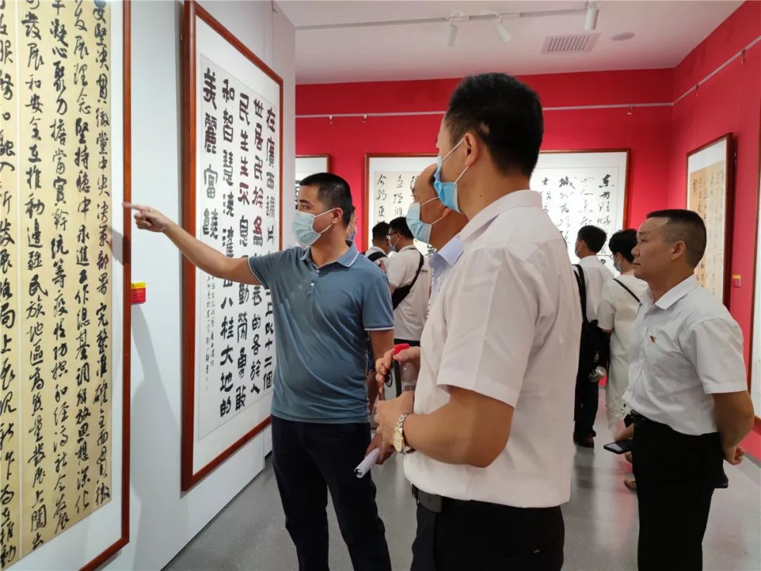 献礼建党100周年书画展,建党100周年书画展 南宁市庆祝中国共产党成立100周年美术书法作品展举行