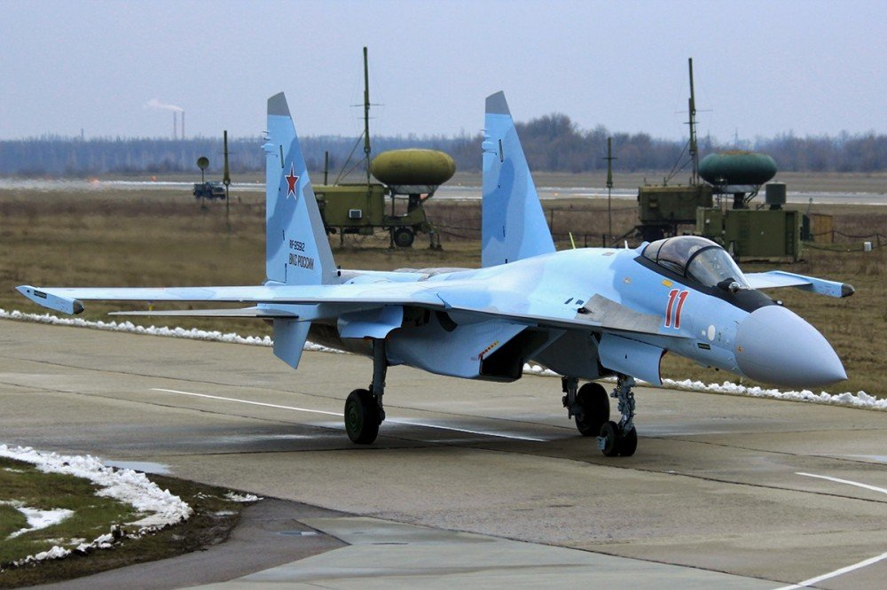 俄罗斯东部战区的苏-35战机 图源：俄罗斯国防部