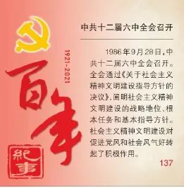 百年纪事(137)丨中共十二届六中全会召开