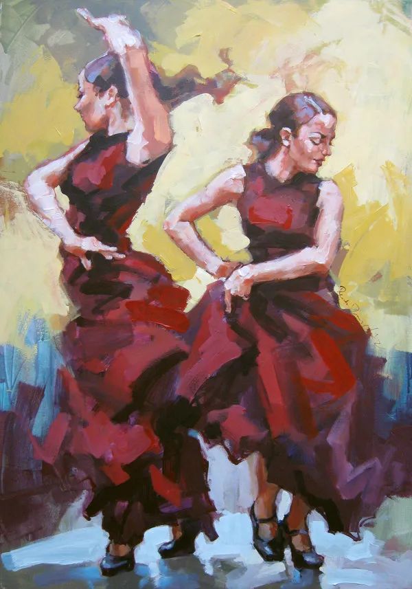 跳一曲炽热的，热情的弗拉门戈舞，欢度时光