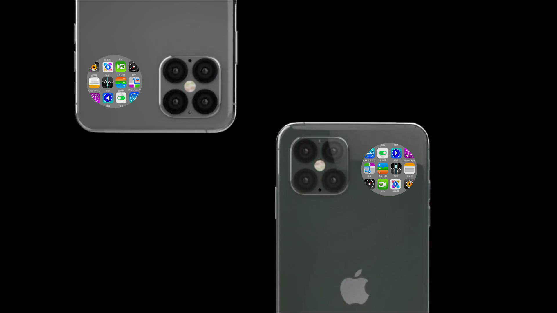 iphone13渲染图,iphone13宣传图 iphone13promax渲染图5000万四摄15寸圆形副屏刘海也砍掉