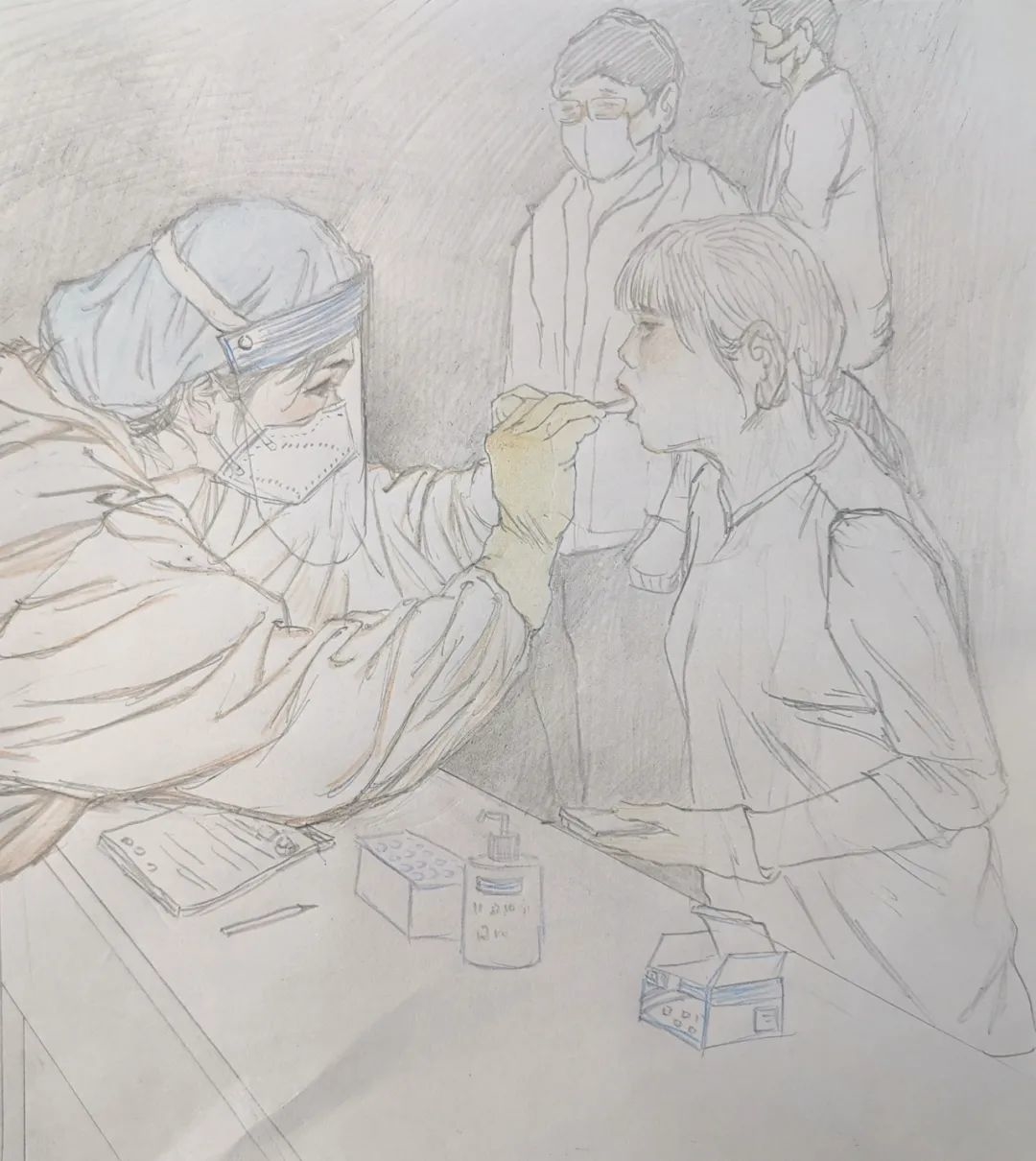 弘扬"烟台必胜"的正能量,纷纷拿起手中画笔,开展抗击疫情主题美术创作
