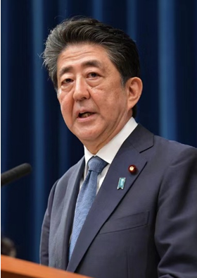 日本前首相安倍晋三资料图(图片来源:外媒)