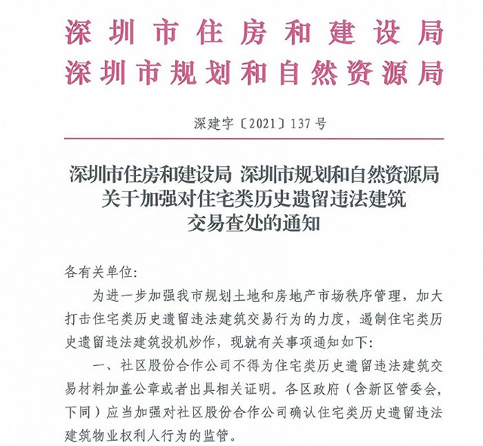 深圳禁炒回迁房安置房（禁炒回迁房、禁信贷买房，深圳全面围堵小产权房交易漏洞）深圳限制炒房，