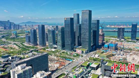俯瞰深圳前海深港现代服务业合作区建设风貌|广东省|深圳市|道路_新浪新闻