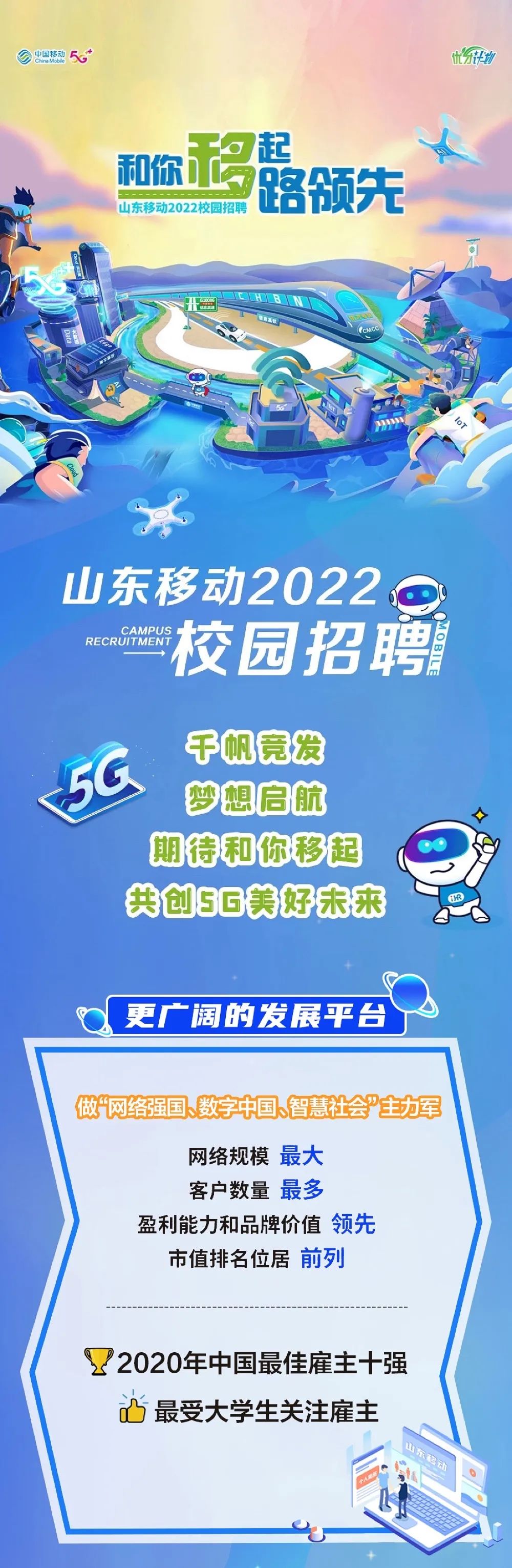 济宁有岗,山东移动2022年招聘公告发布