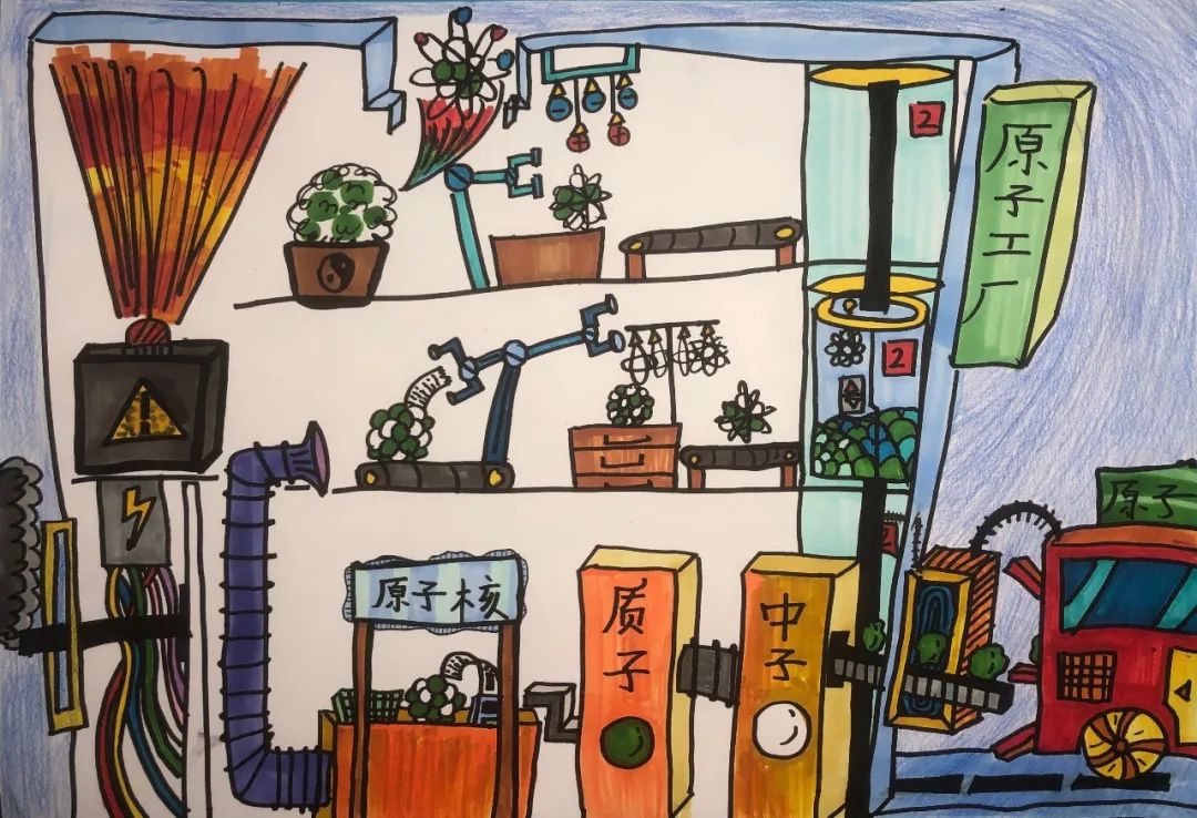 小小美术家眼中的核工业梵高撞费米主题画展作品选登