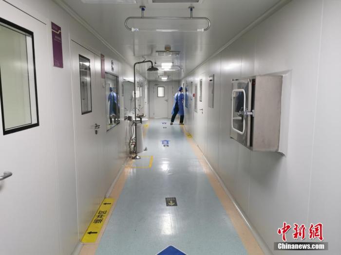 资料图:郑州人民医院核酸检测实验室内部的清洁区。 中新社记者 韩章云 摄