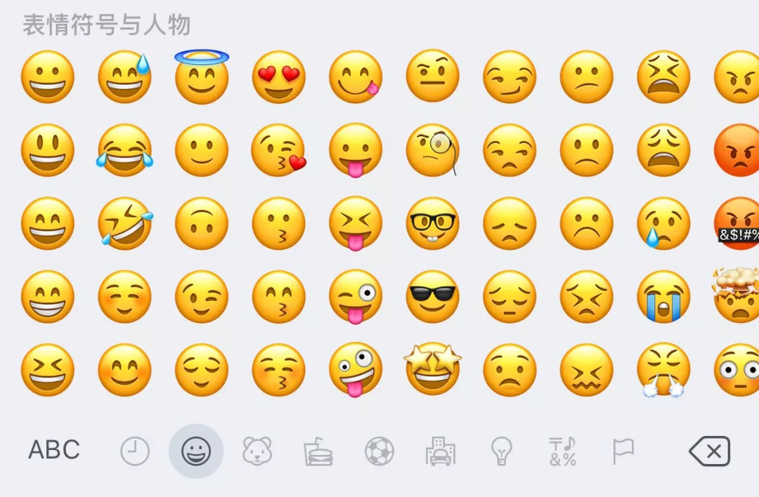 迭代后的emoji表情包