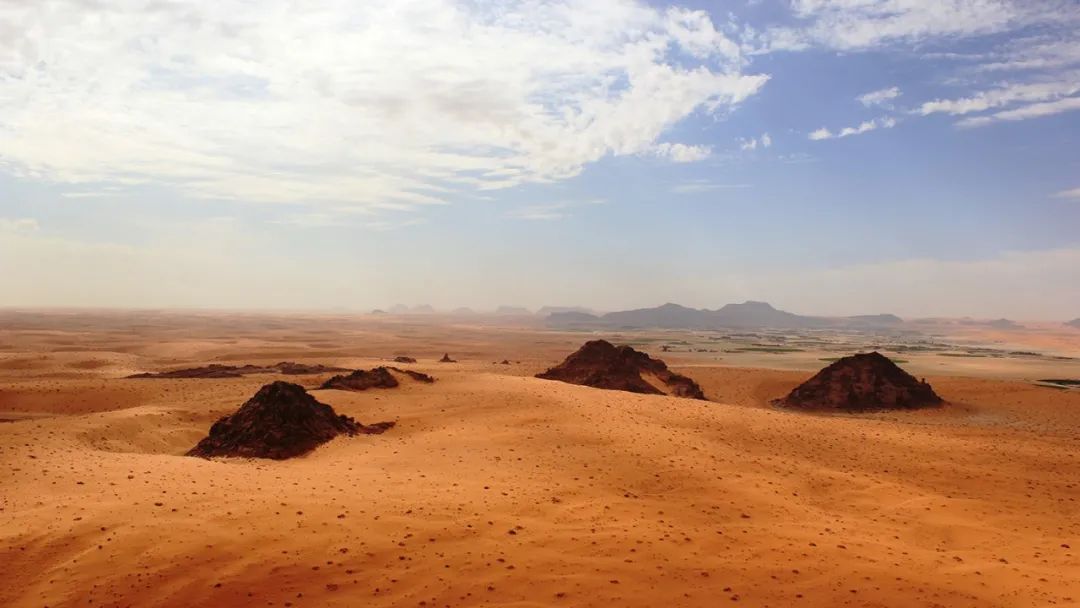 阿拉伯北部的Jubbah绿洲。|图片来源：PalaeodesertsProject