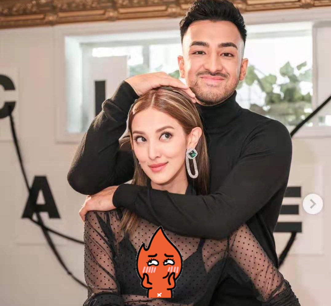 港姐陈凯琳晒性感照！穿薄纱衣身材骨感，戴超大绿宝石耳环显贵气