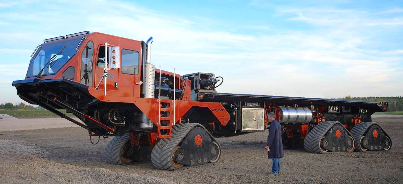 哥萨克6x6铰接式全地形卡车挺带感油田用的