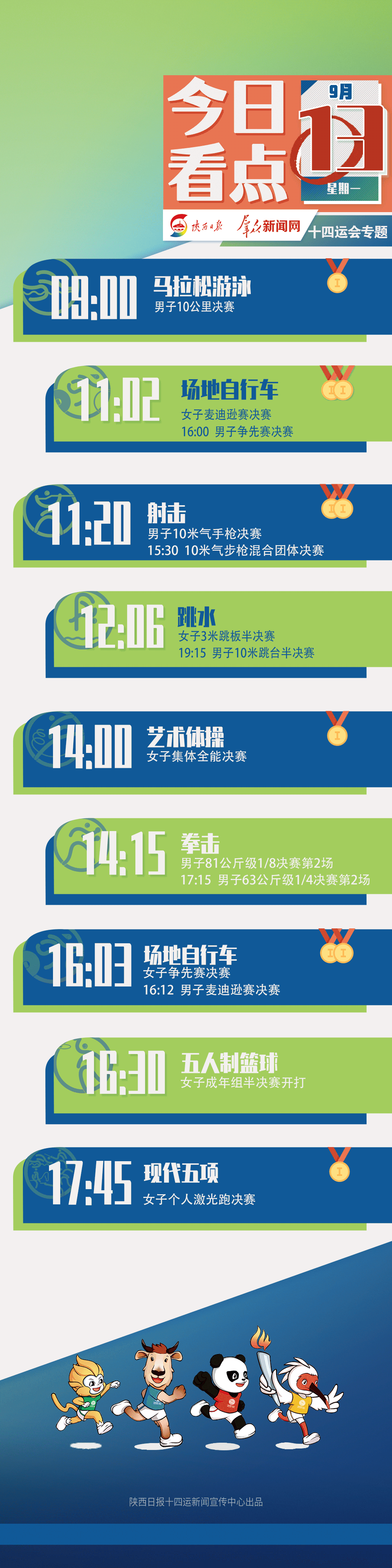 期待!9月13日十四运会看点