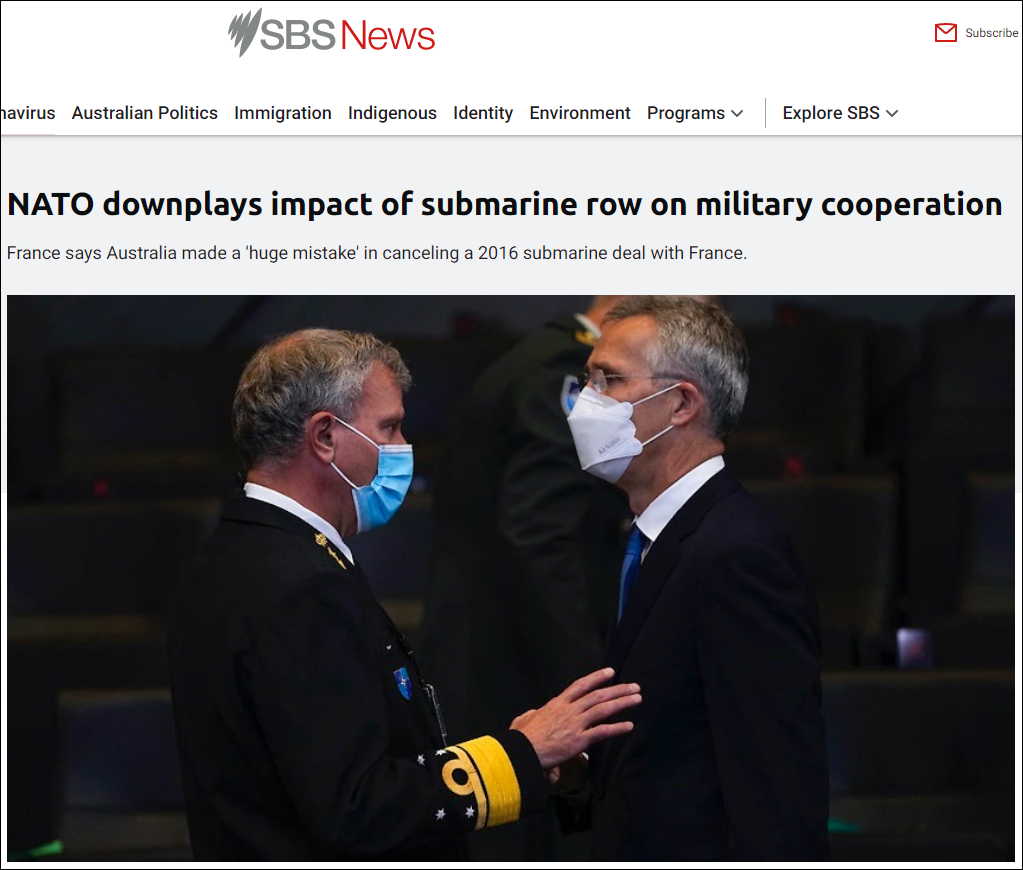 澳大利亚SBS新闻网报道截图
