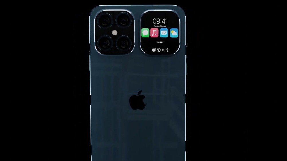 iphoneflip折叠屏概念机双屏对称设计刘海不见了