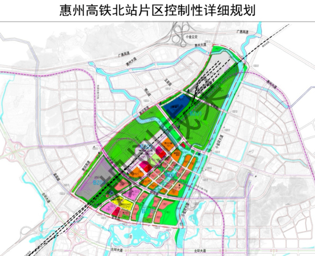 规划范围惠州北站位于惠州市惠城区小金口街道,是赣深高铁的重要站点