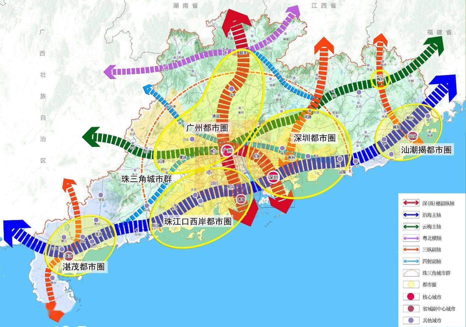 广东确定4个中心城市,带动一核一带一区发展,领跑粤港澳大湾区|汕头|一带|珠三角_新浪新闻