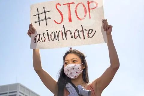 ▲全美多地爆发“停止仇恨亚裔”活动 图源：视觉中国