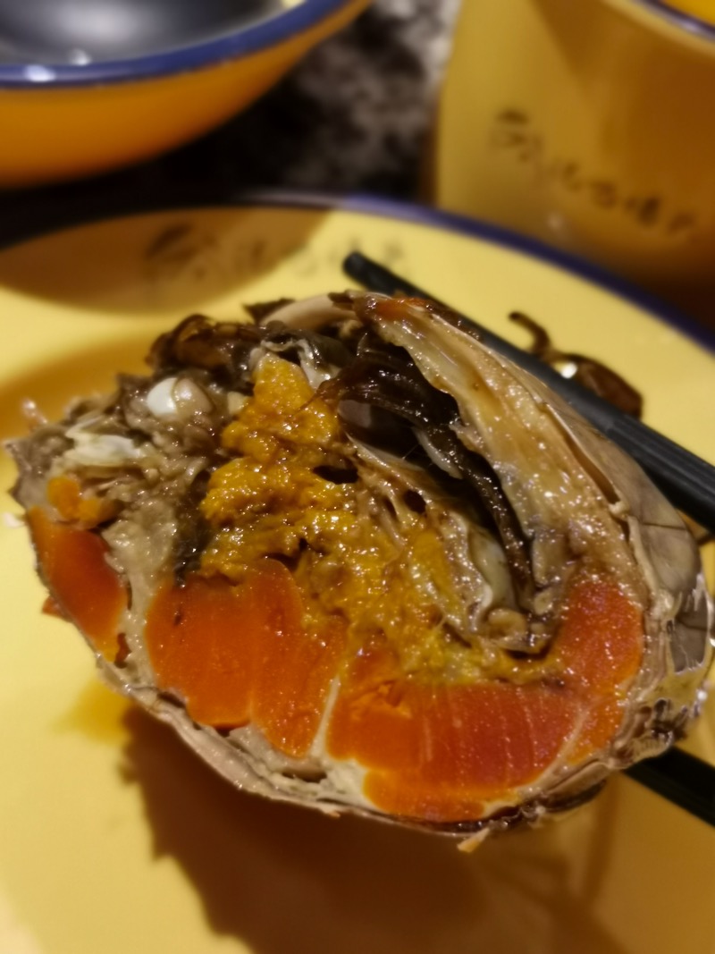 长荡湖大闸蟹横截面