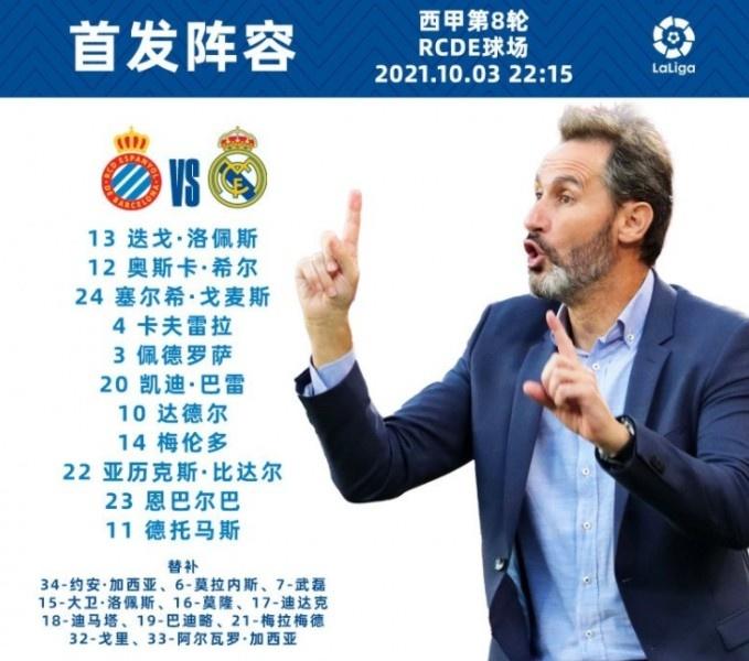 西班牙人vs皇马首发公布:武磊替补休闲区蓝鸢梦想 - Www.slyday.coM 西班牙人vs皇马首发公布:武磊替补休闲区蓝鸢梦想 - Www.slyday.coM