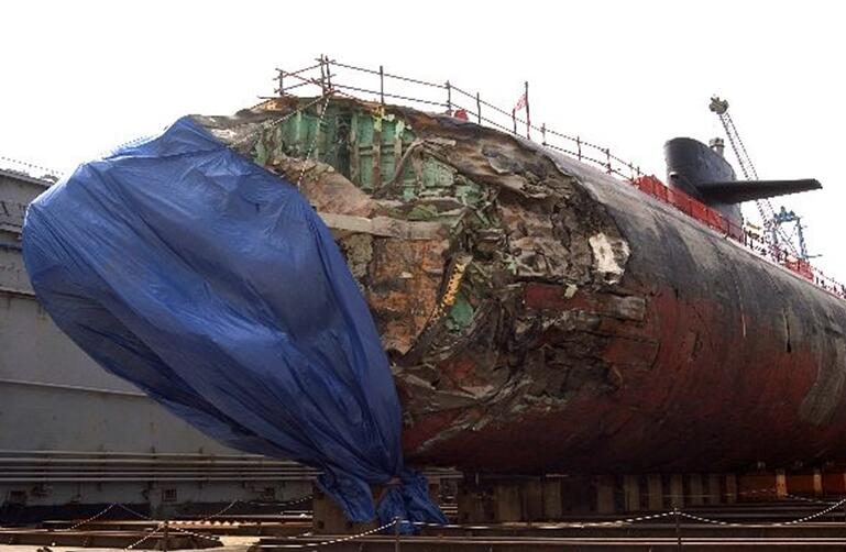 海军“旧金山”号核潜艇事故后的状态