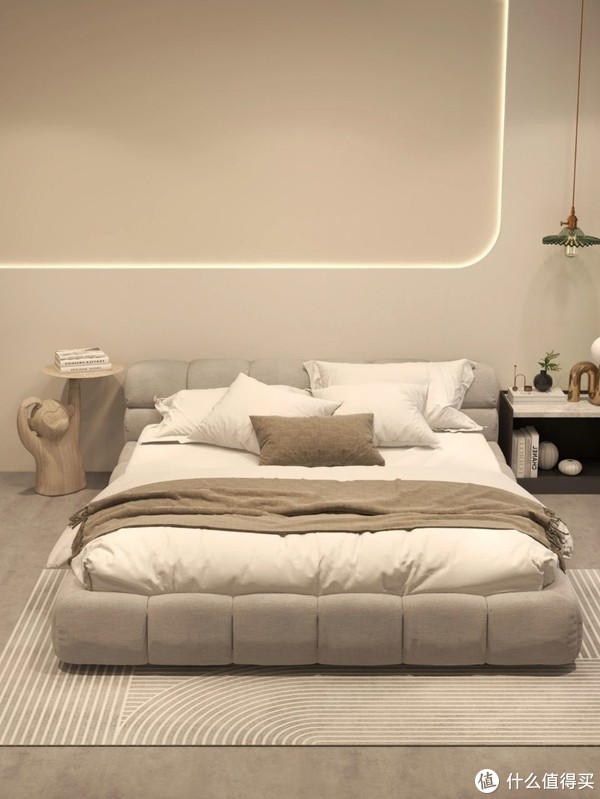 这大概就是“极简风装修”的精髓吧,没有石膏线,只有床柜!休闲区蓝鸢梦想 - Www.slyday.coM 这大概就是“极简风装修”的精髓吧,没有石膏线,只有床柜!休闲区蓝鸢梦想 - Www.slyday.coM