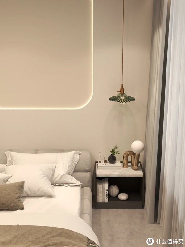 这大概就是“极简风装修”的精髓吧,没有石膏线,只有床柜!休闲区蓝鸢梦想 - Www.slyday.coM 这大概就是“极简风装修”的精髓吧,没有石膏线,只有床柜!休闲区蓝鸢梦想 - Www.slyday.coM