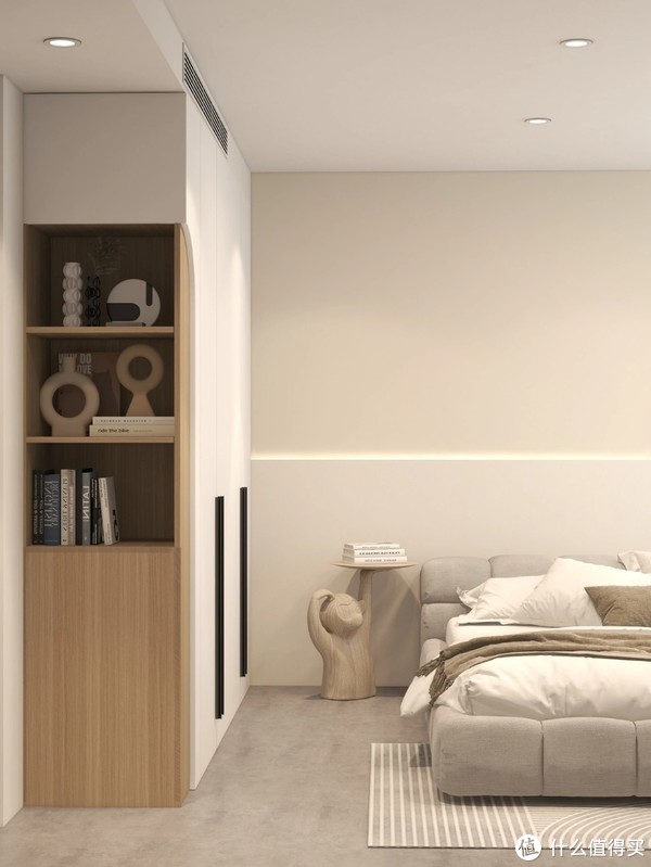 这大概就是“极简风装修”的精髓吧,没有石膏线,只有床柜!休闲区蓝鸢梦想 - Www.slyday.coM 这大概就是“极简风装修”的精髓吧,没有石膏线,只有床柜!休闲区蓝鸢梦想 - Www.slyday.coM