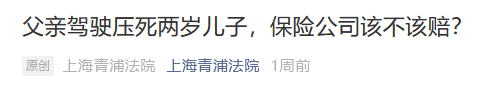 父亲倒车不慎轧死两岁儿子,法院判保险公司赔付111万元休闲区蓝鸢梦想 - Www.slyday.coM 父亲倒车不慎轧死两岁儿子,法院判保险公司赔付111万元休闲区蓝鸢梦想 - Www.slyday.coM