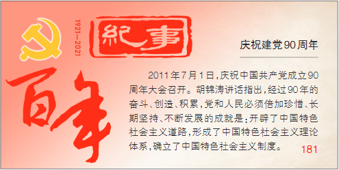 百年纪事181丨庆祝建党90周年