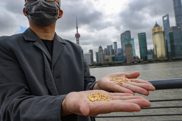 艺术家用500克黄金,打造1000粒大米,然后扔进黄浦江……休闲区蓝鸢梦想 - Www.slyday.coM 艺术家用500克黄金,打造1000粒大米,然后扔进黄浦江……休闲区蓝鸢梦想 - Www.slyday.coM