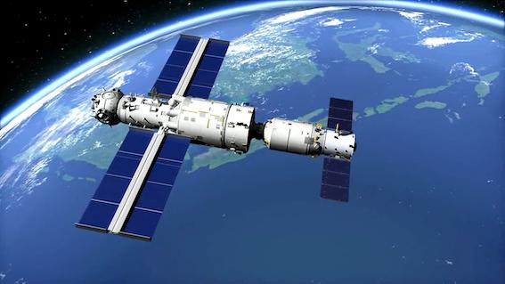 2017年9月,天舟一号货运飞船与天宫二号空间实验室第三次牵手开启"