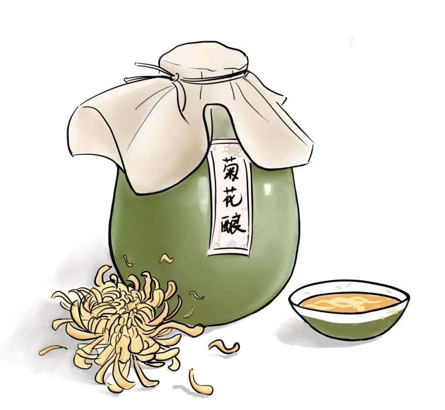 成年人也不能常喝和贪杯哦~未成年人不能饮用菊花酒也是酒精*温馨小