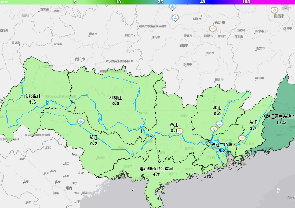 东江等诸多河流组合起来的珠江是我国华南的重要河流,在华南,珠江流域