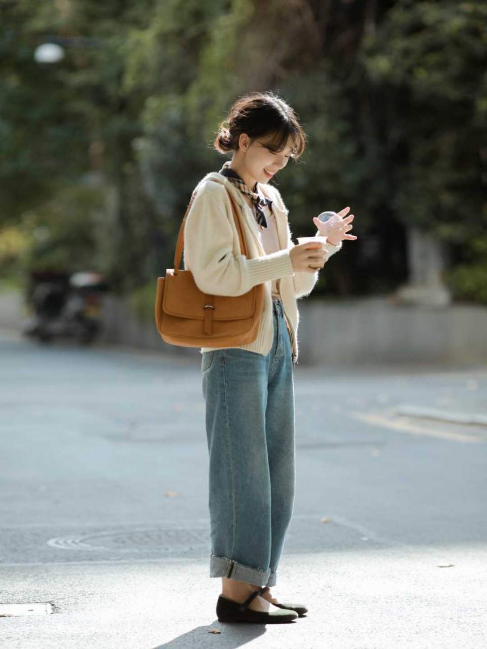 小个子女生不露腿穿搭法来喽！又美又可爱，软糯效果真的超减龄