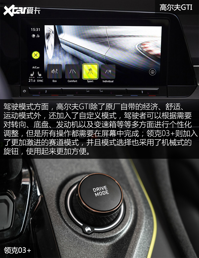 高尔夫GTI对比领克03+ 年轻人的狂欢!