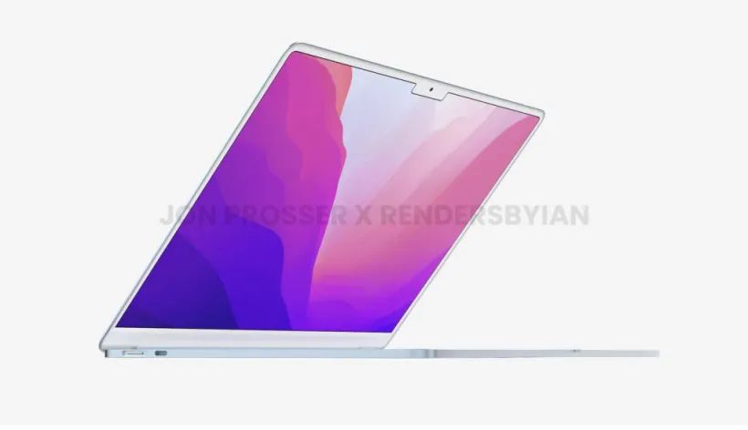 2022年款MacBook Air渲染图曝光:刘海屏休闲区蓝鸢梦想 - Www.slyday.coM 2022年款MacBook Air渲染图曝光:刘海屏休闲区蓝鸢梦想 - Www.slyday.coM