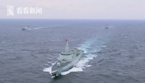 视频|最霸气声音!南昌舰战士用英文喊话驱离外国军机