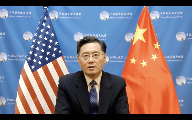 驻美大使秦刚:希望经贸合作成为中美关系的润滑剂和稳定器