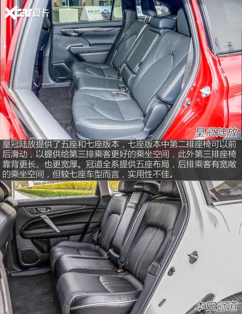 中型SUV实力对决 皇冠陆放对比冠道