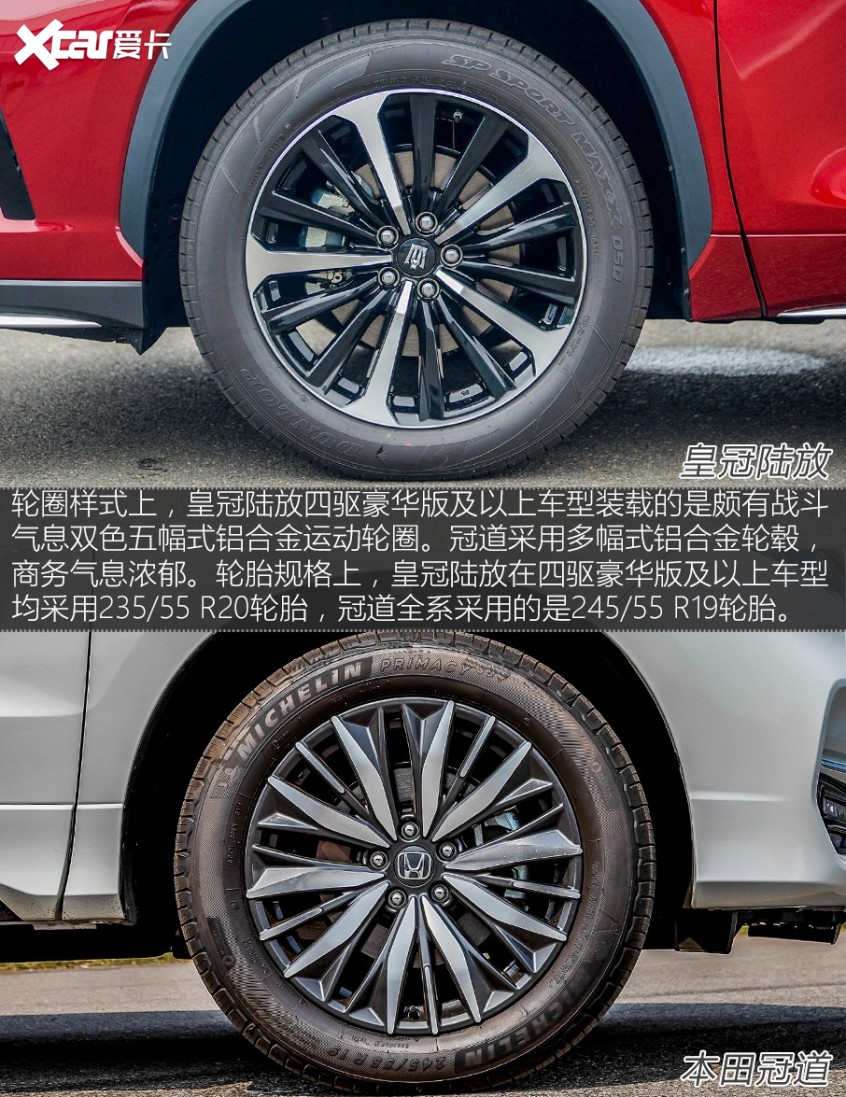 中型SUV实力对决 皇冠陆放对比冠道